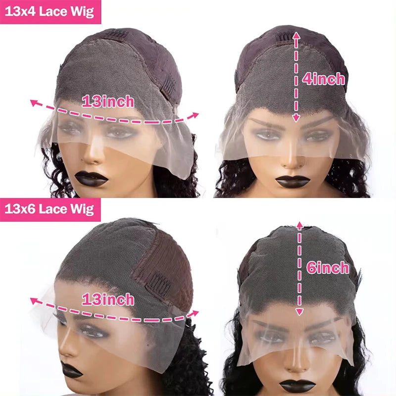 Easy Wear Curly Water Wave Wigs