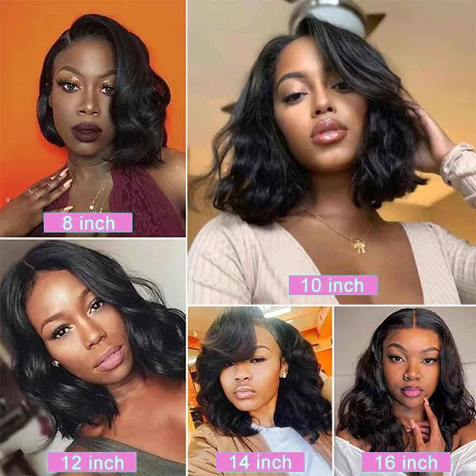 Glueless Short Bob Kinky Curly Wig