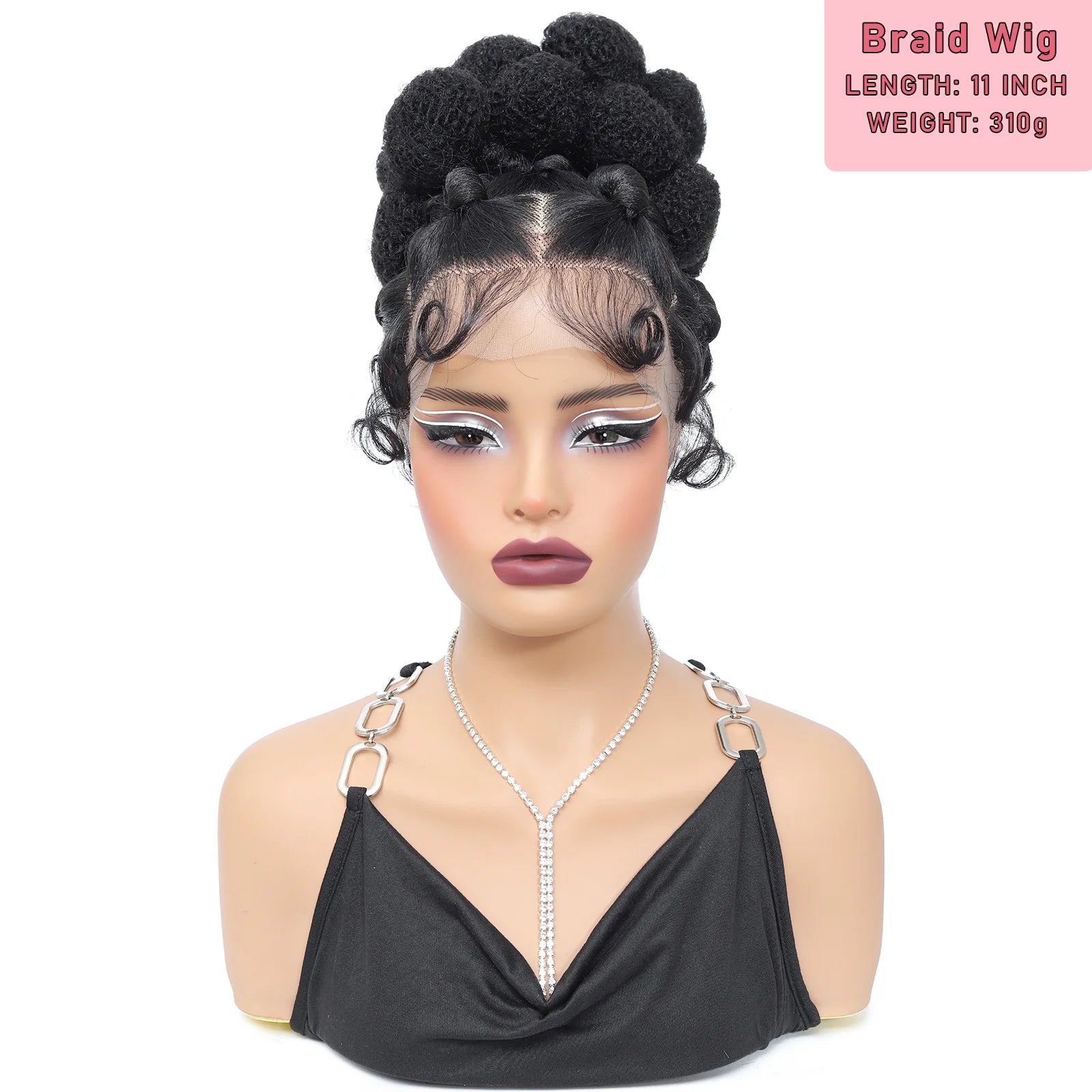 Full Lace Braided Wig with Baby Hair