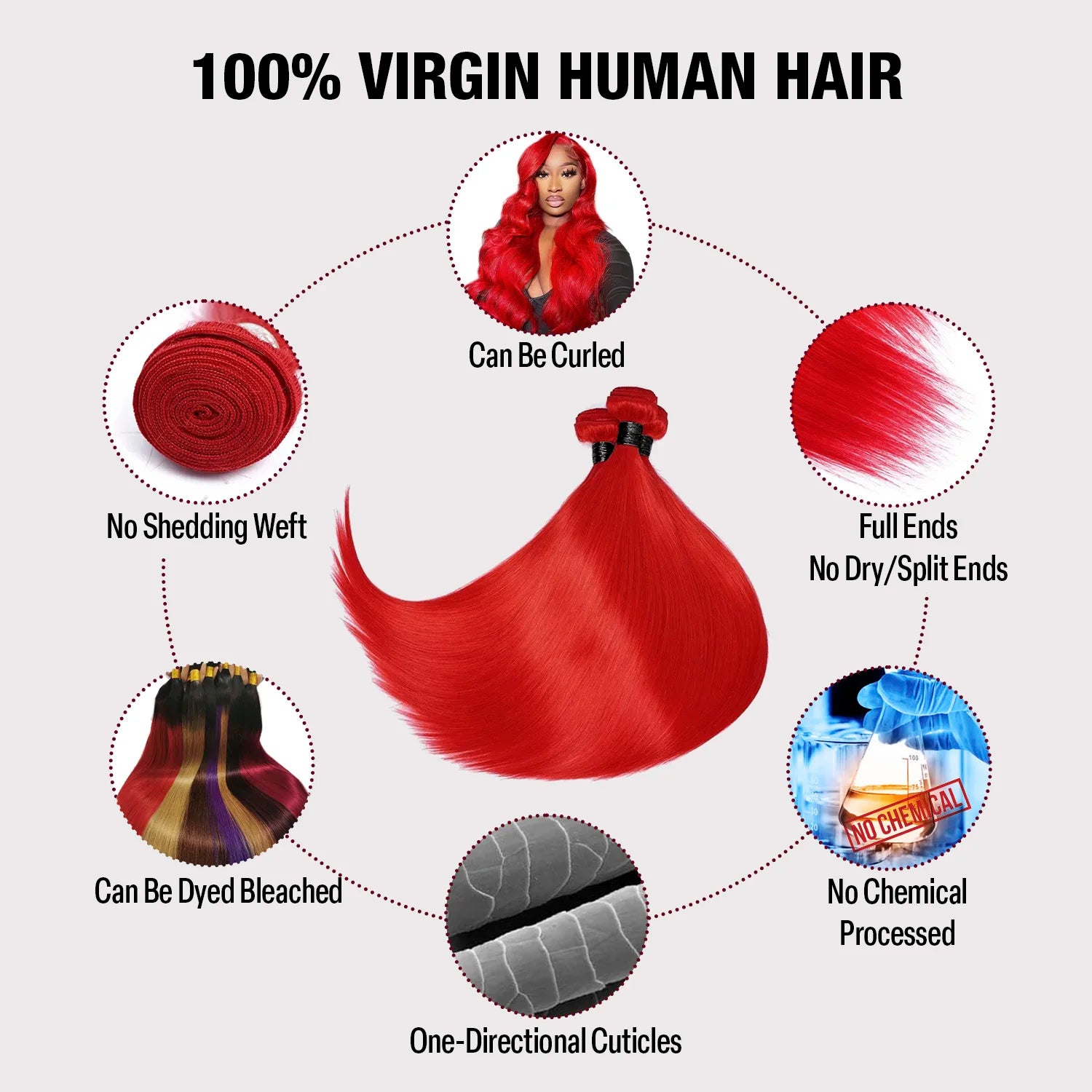 Brazilian Straight Virgin Hair Bundle