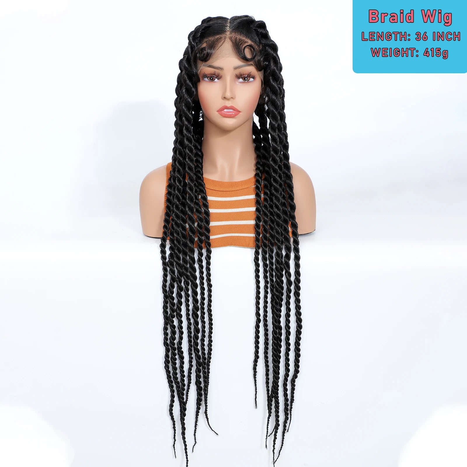 Synthetic Box Braids Lace Wig