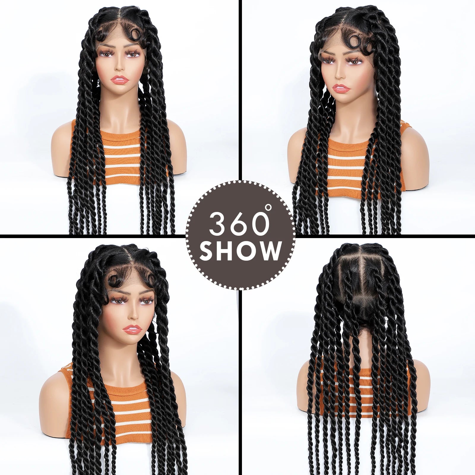 Synthetic Box Braids Lace Wig