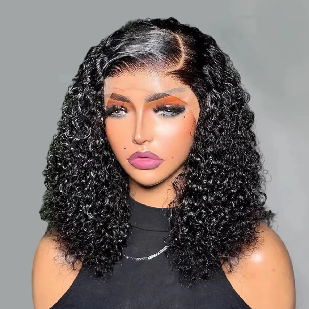 Curly Bob Water Wave Wig