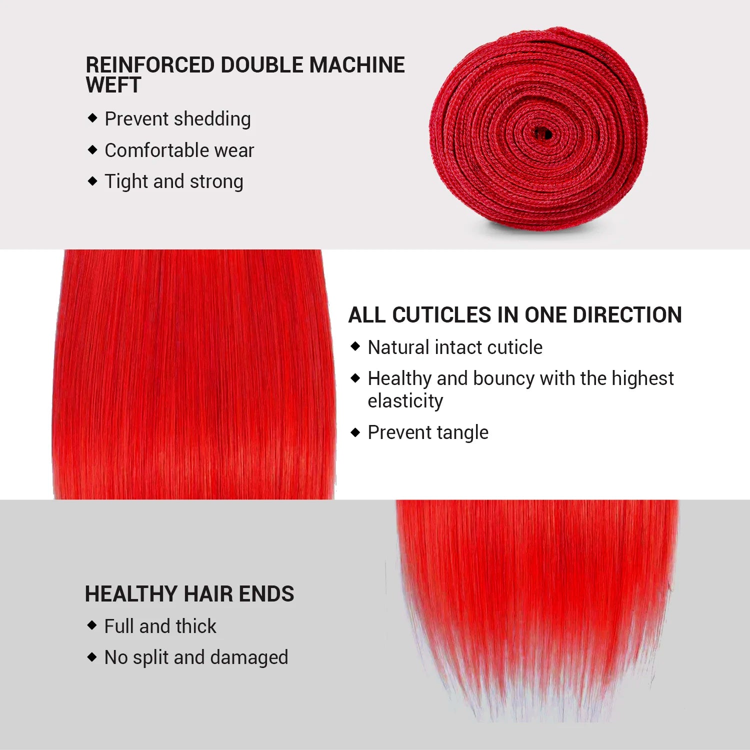 Brazilian Straight Virgin Hair Bundle