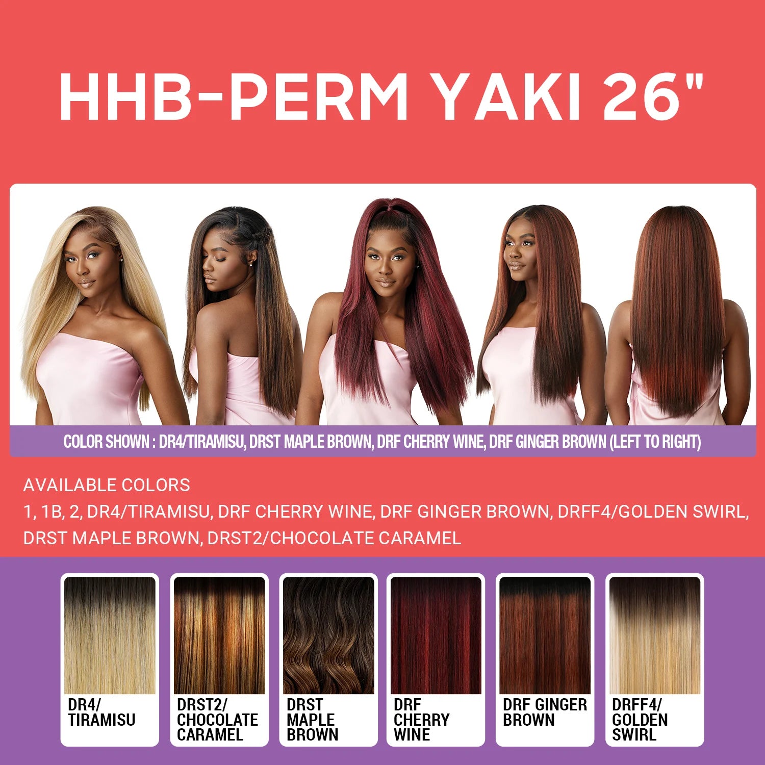 Glueless Fully Hand-Tied Yaki Wig