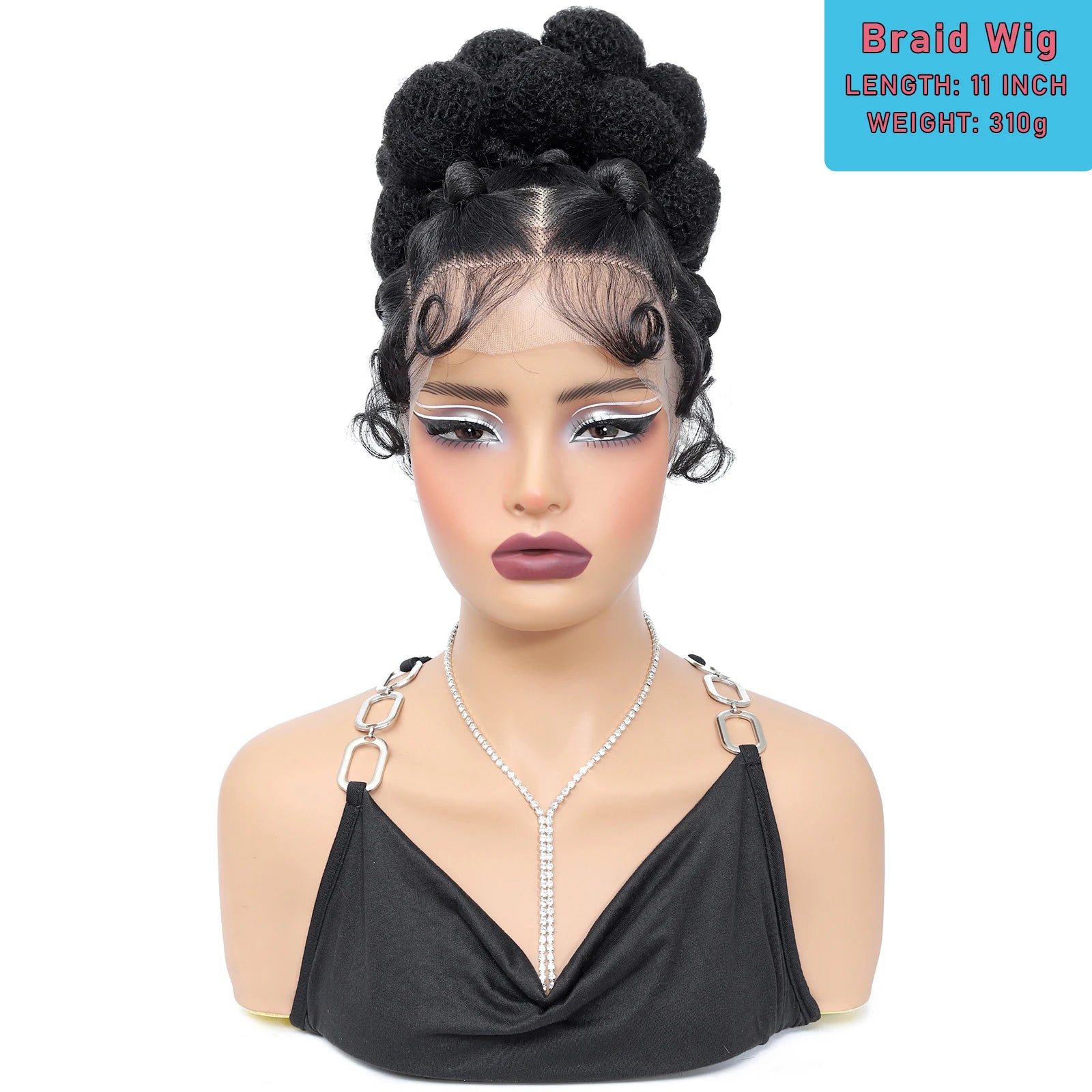 Full Lace Braided Wig with Baby Hair