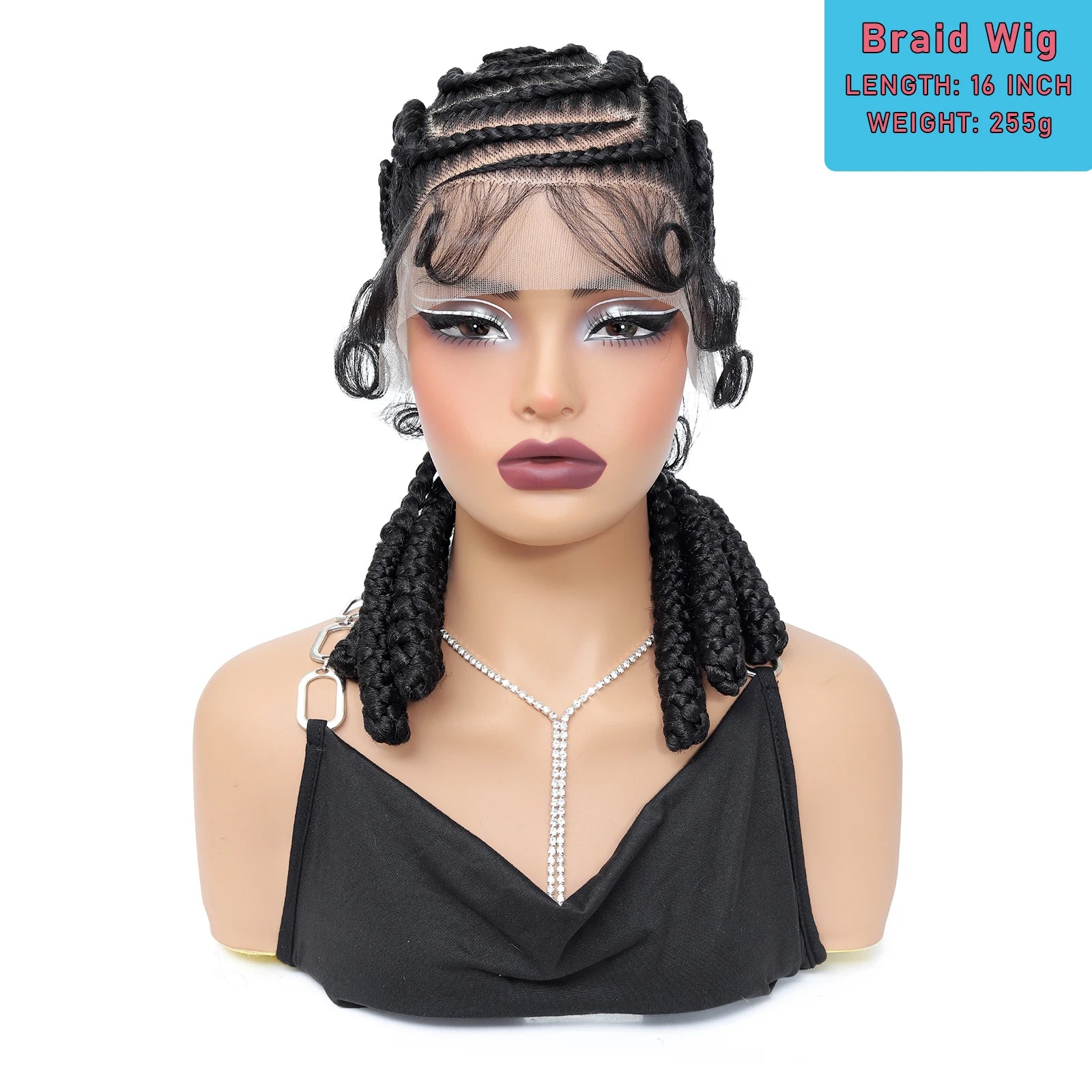 Hand-tied Full Lace Cornrow Braided Wigs