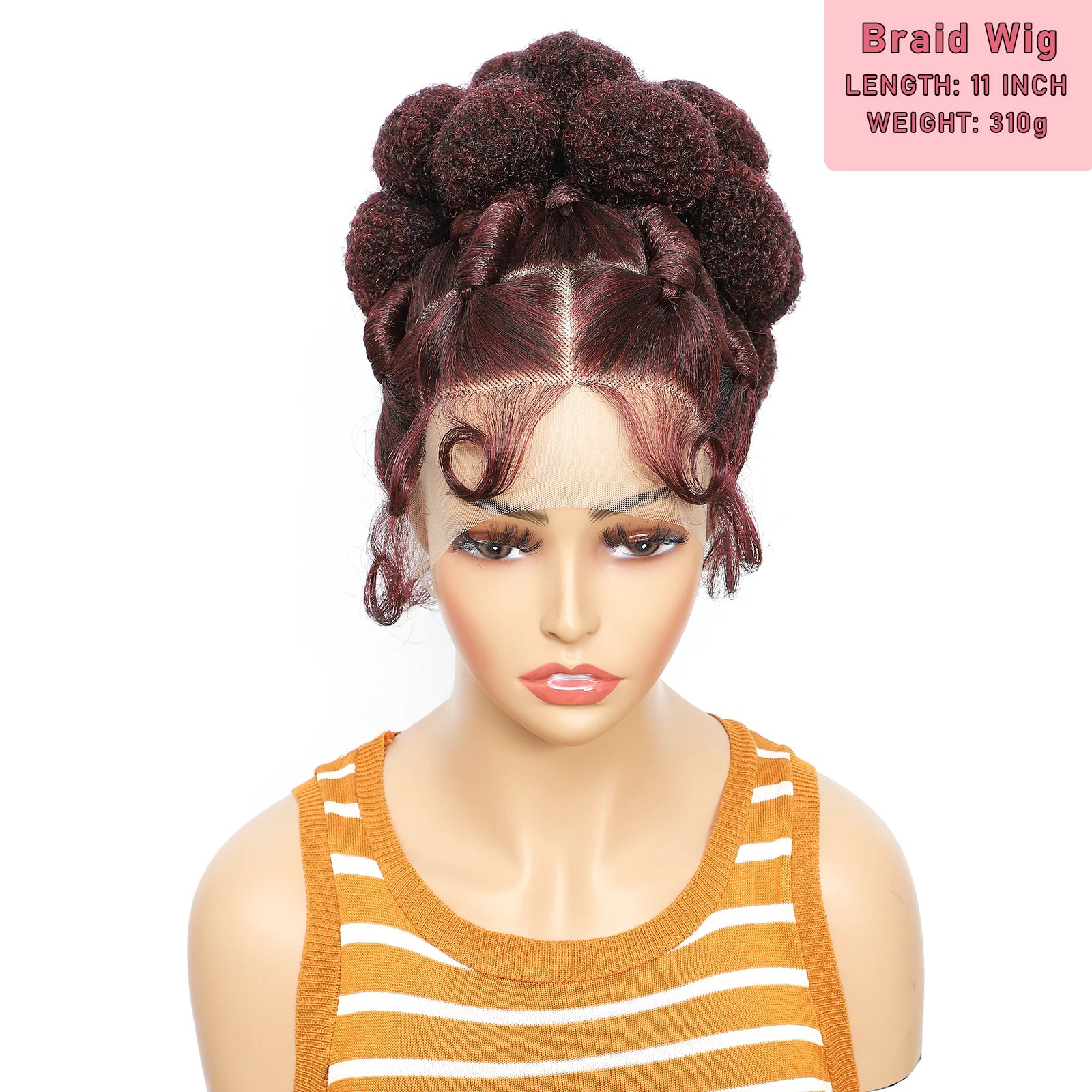 Full Lace Braided Wig with Baby Hair