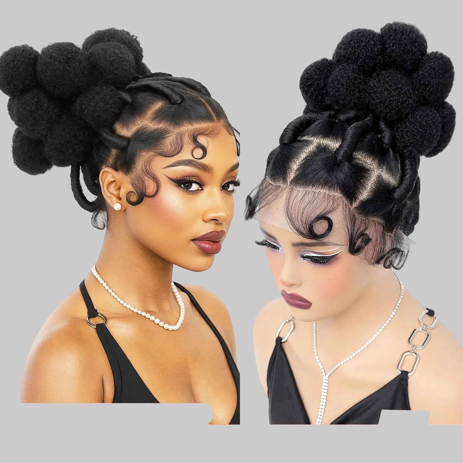 Full Lace Braided Wig with Baby Hair