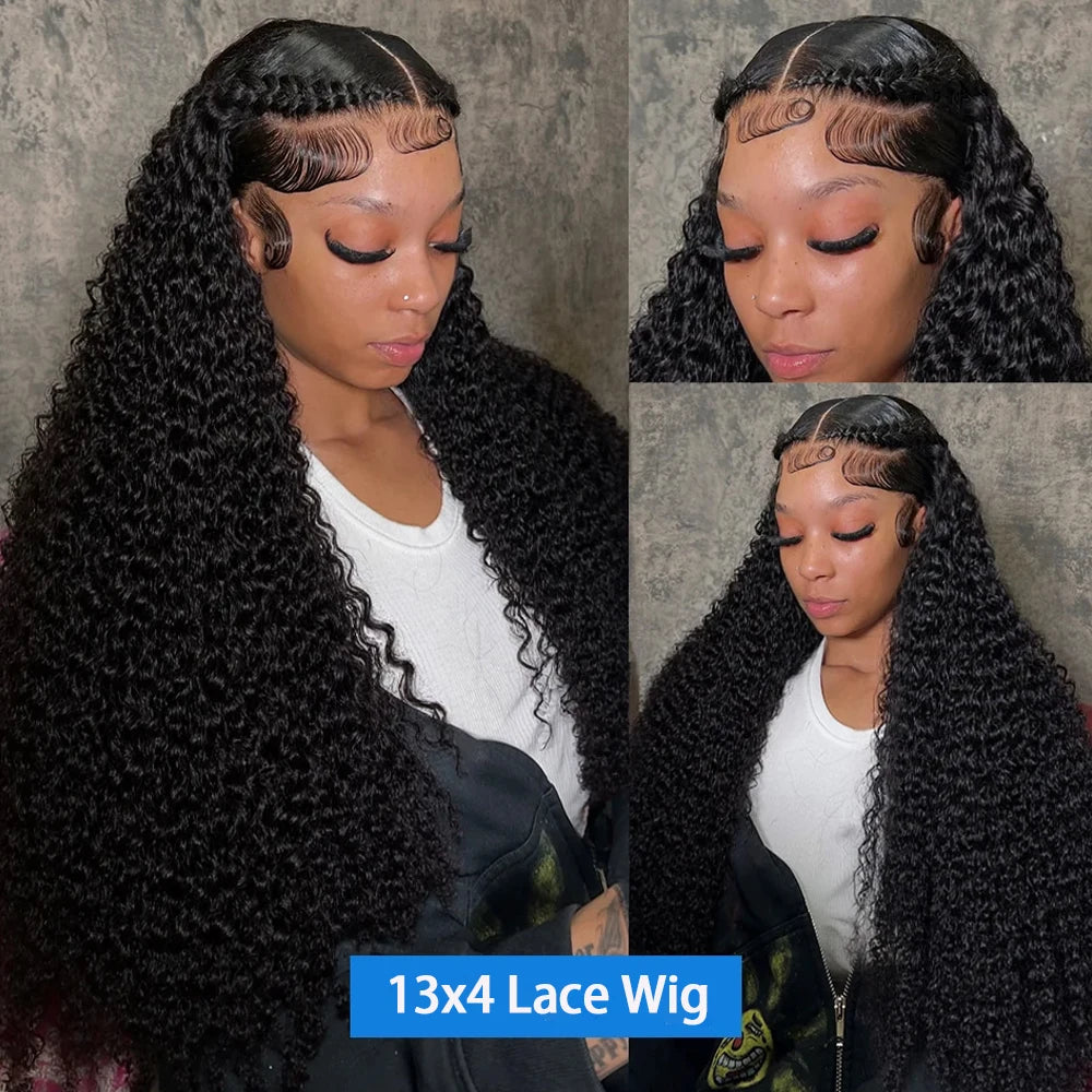 Kinky Curly Wave Brazilian Wig With Baby Hair
