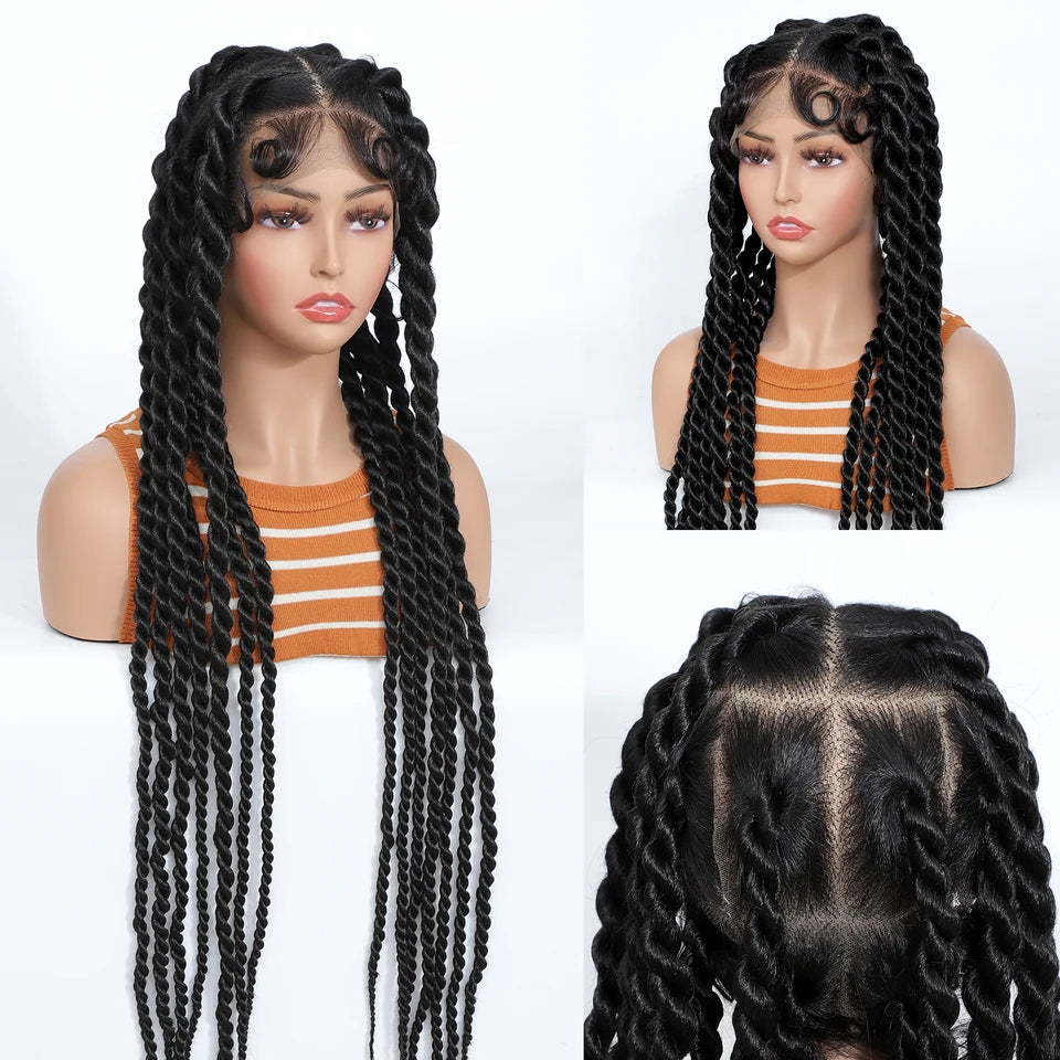 Synthetic Box Braids Lace Wig