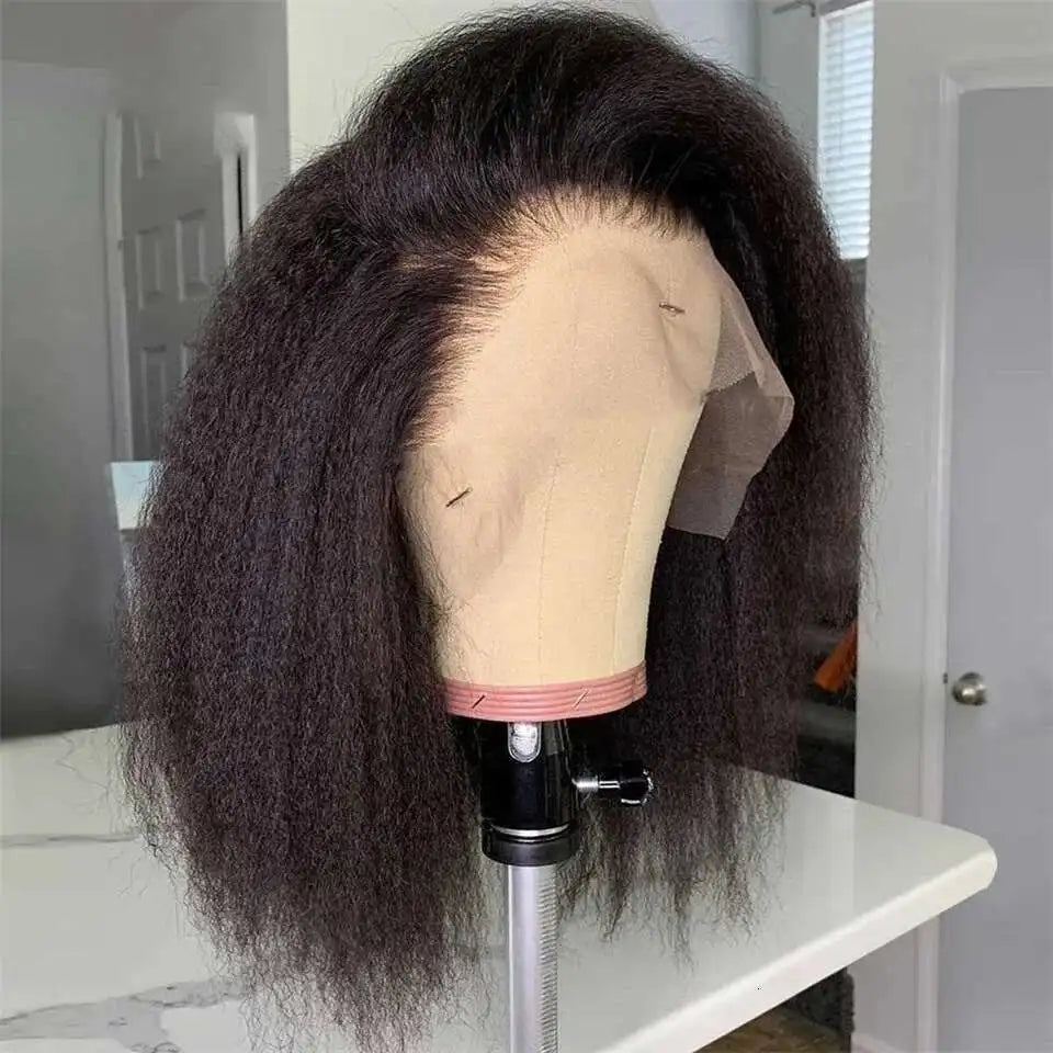 Kinky Straight Bob Human Hair Wigs