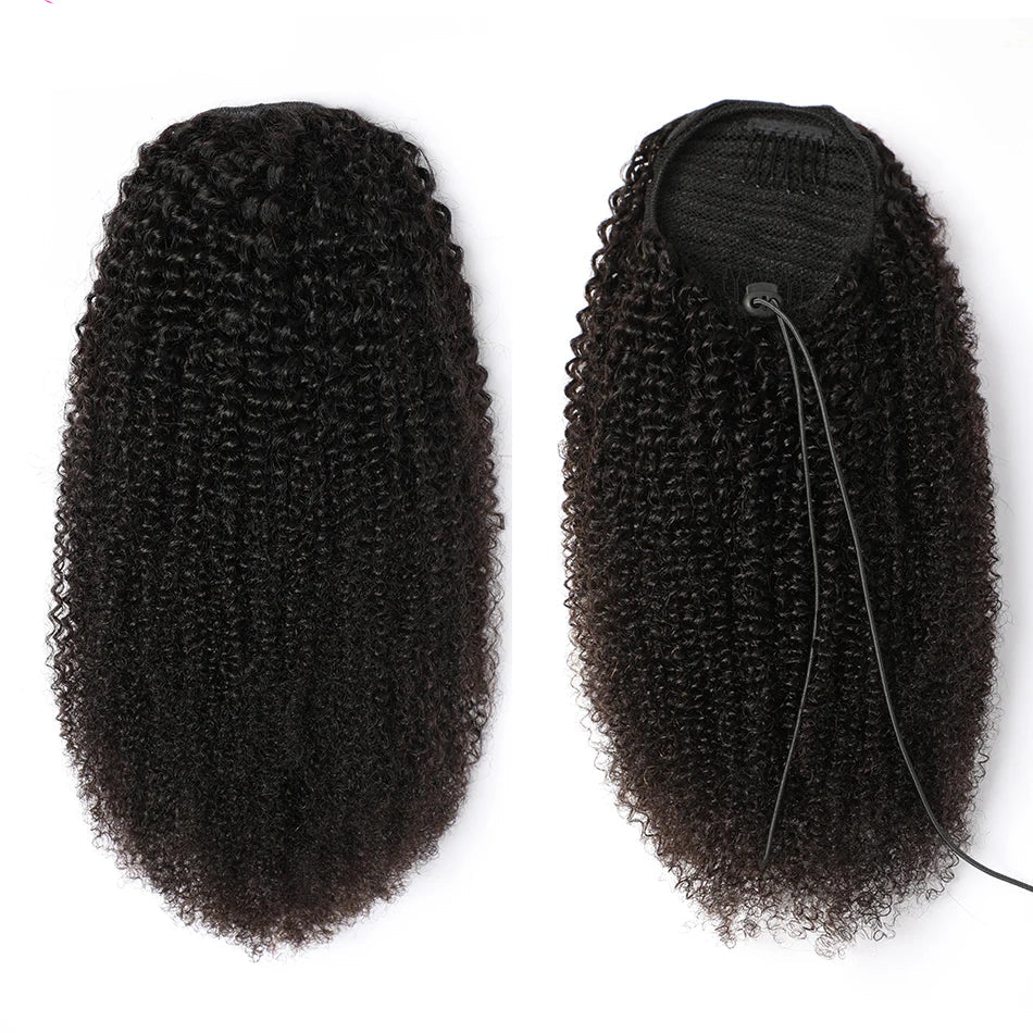 Afro Kinky Curly Drawstring Ponytail