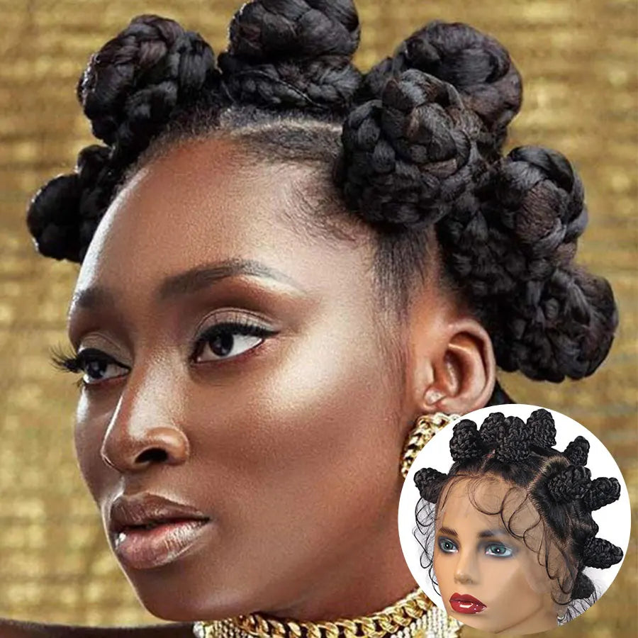 Bantu Knots Braided Wigs