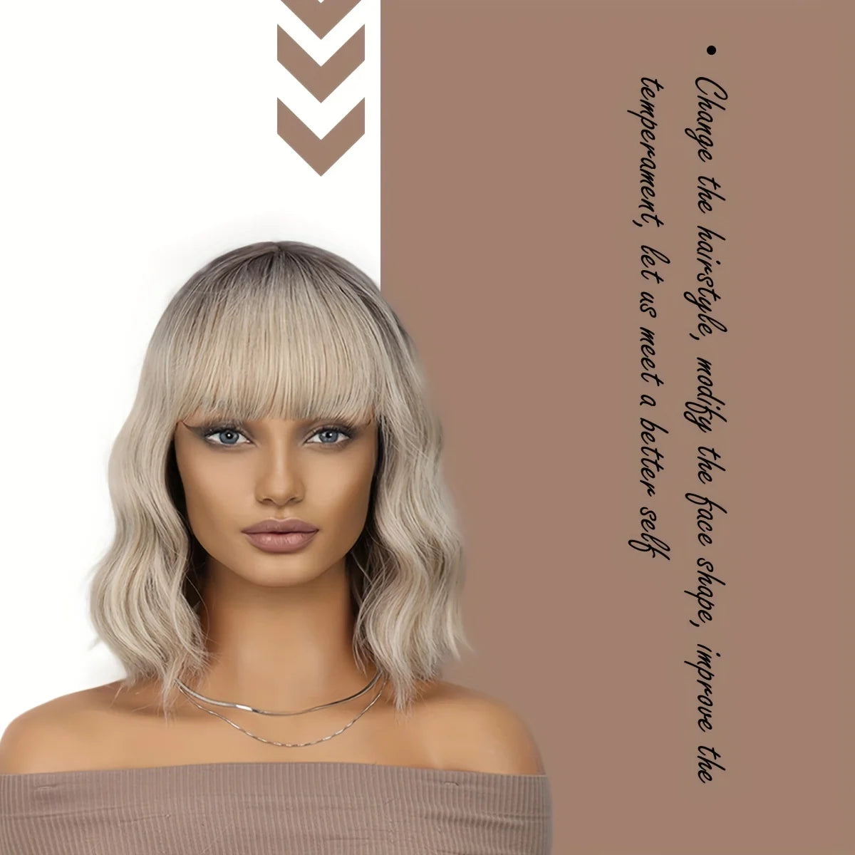 Black-gold gradient Cosplay Wigs