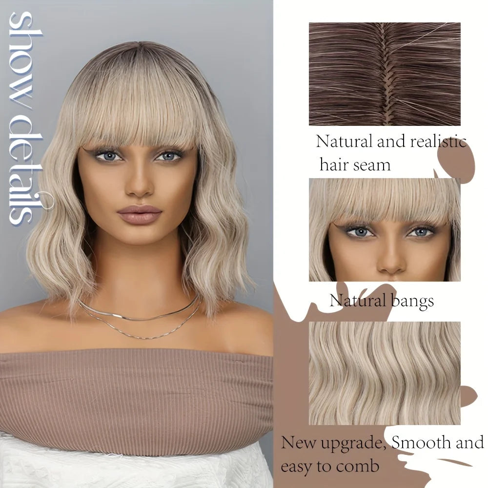 Black-gold gradient Cosplay Wigs