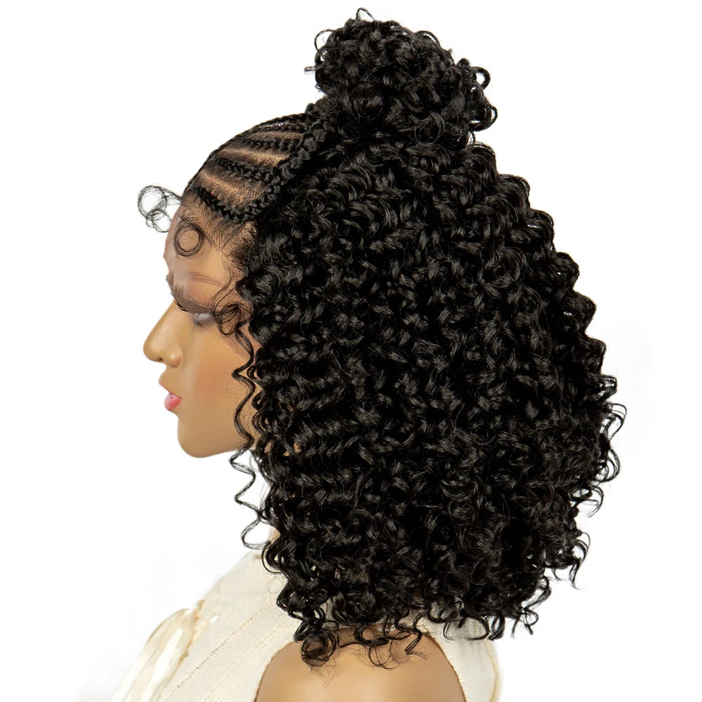 Braided Afro Kinky Curly Hair Wig