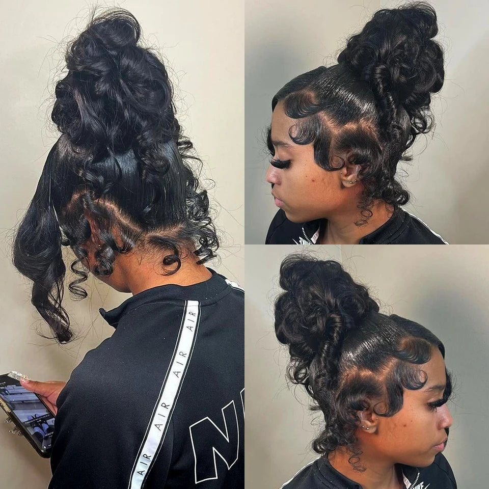 Pre plucked Brazilian Loose Wave Wig