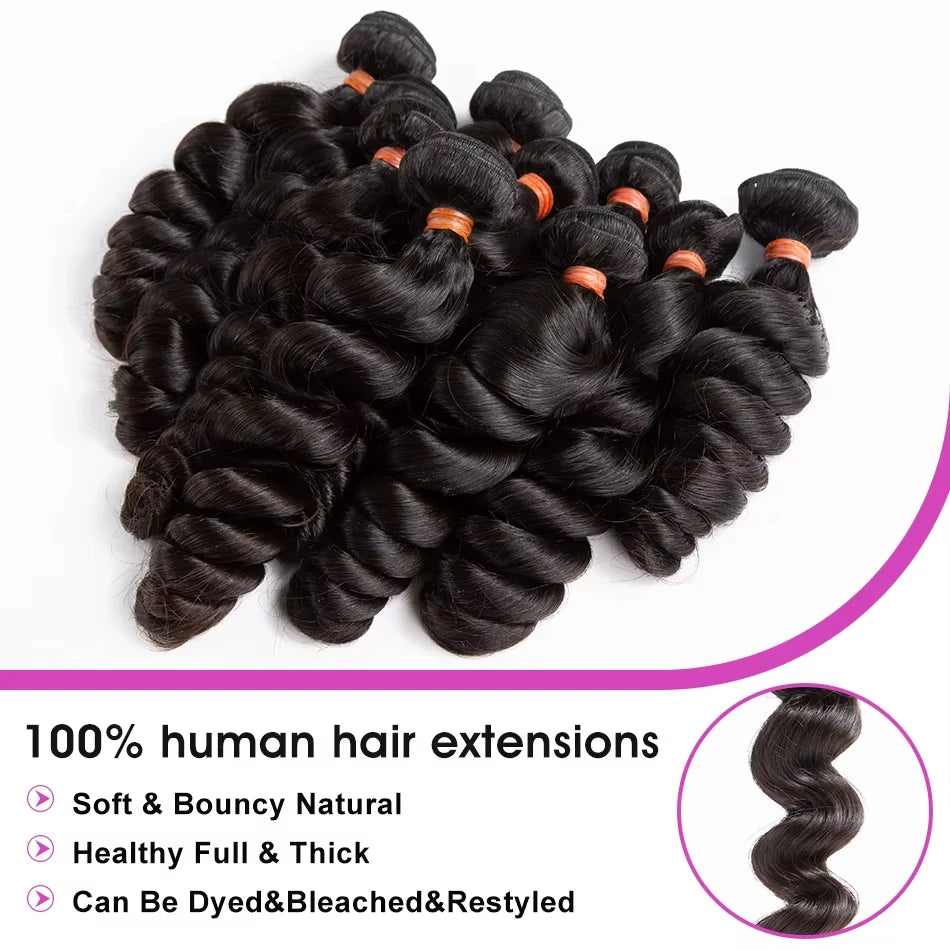 Loose Wave Raw Burmese Curly Bundles