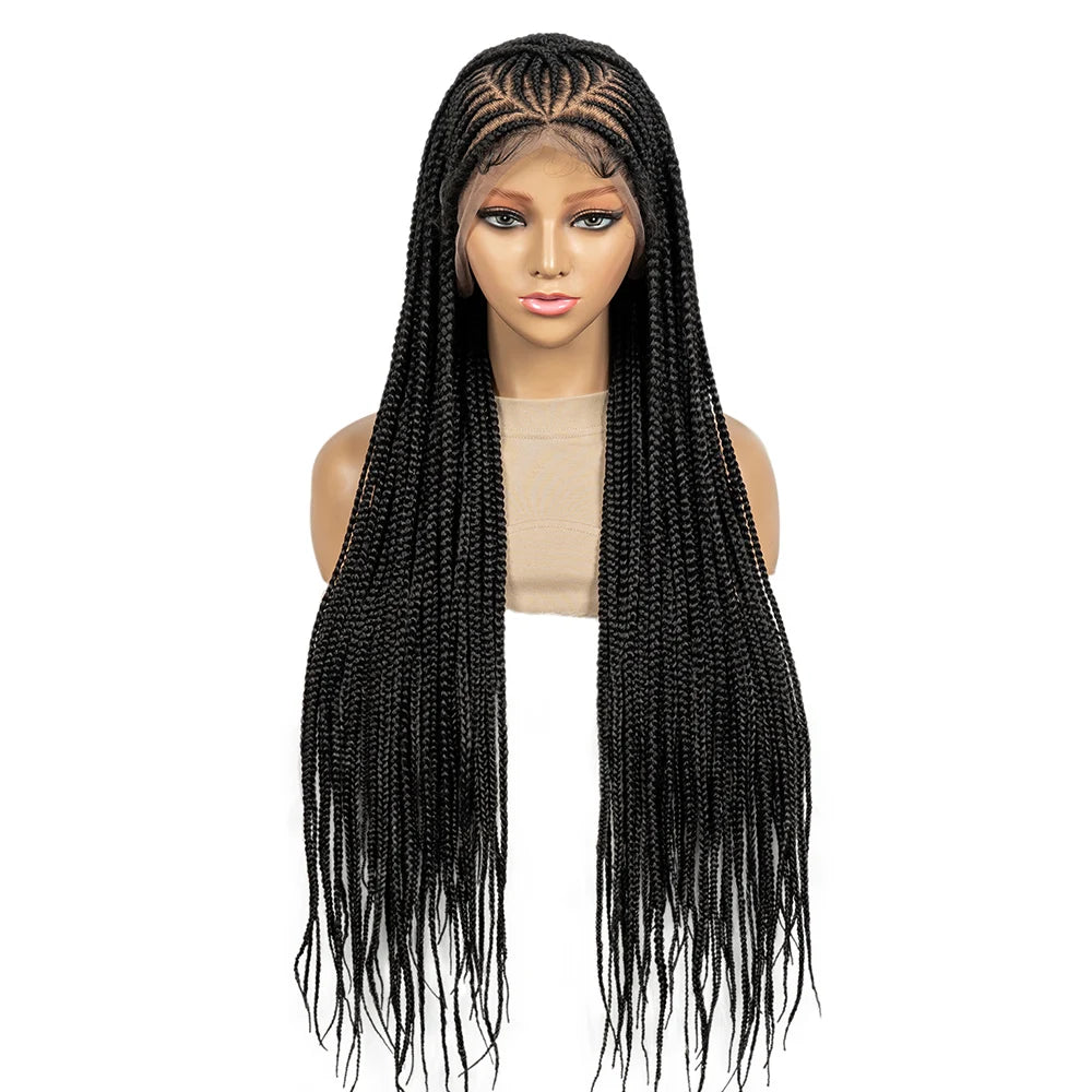 Synthetic Long Length Cornrow Braided Wig