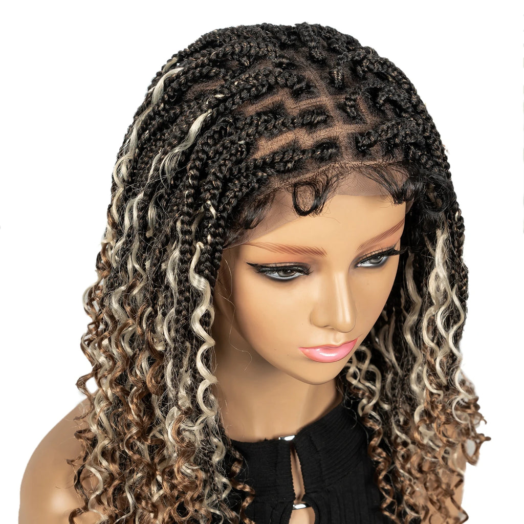 Short Bob Ombre Color Braided Wig