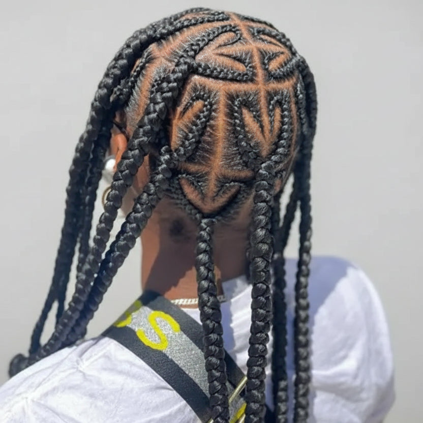 Braided Heart Box Wig