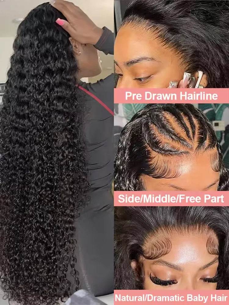 Glueless Loose Deep Wave Frontal Wig