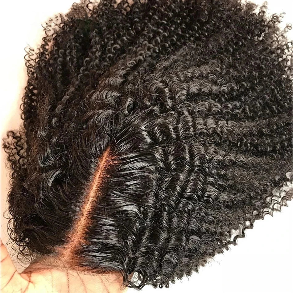 Deep Wave Lace Frontal Kinky Curly Wig