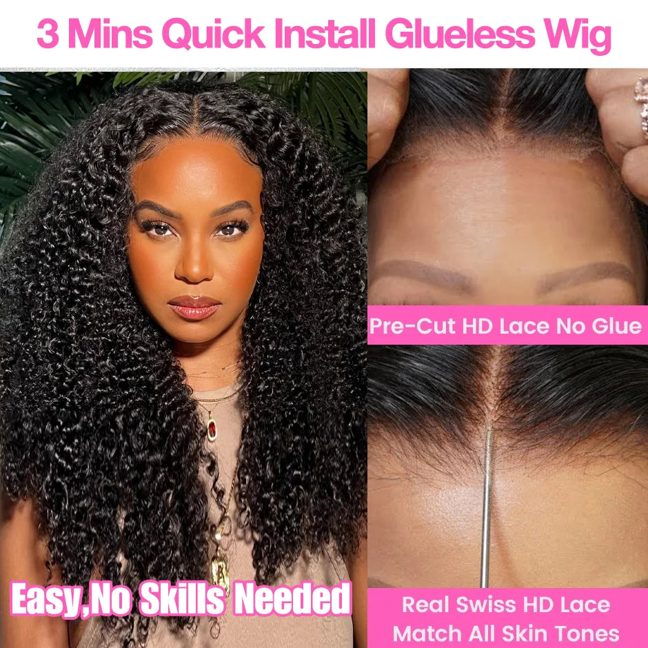 Kinky Curly HD Lace Frontal Wig