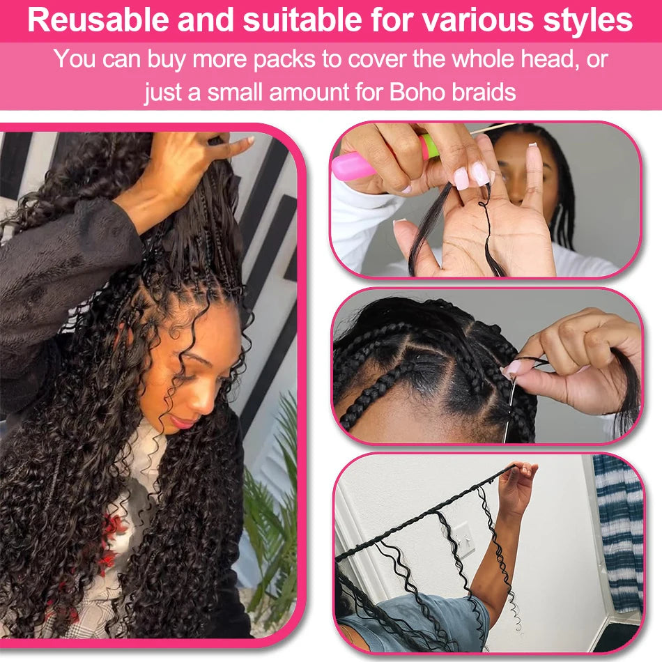 Deep Wave Pre-Separated Feather Crochet