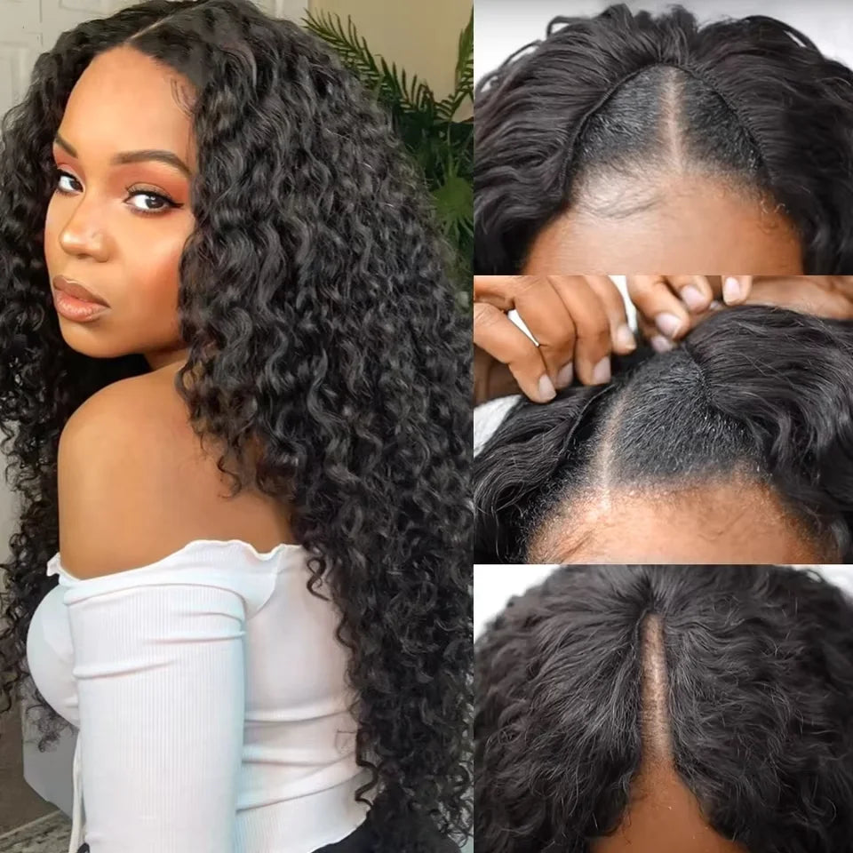 Silkwave V Part Kinky Curly Wig