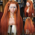 Kinky Straight HD Lace Frontal Yaki Straight Human Hair Wig