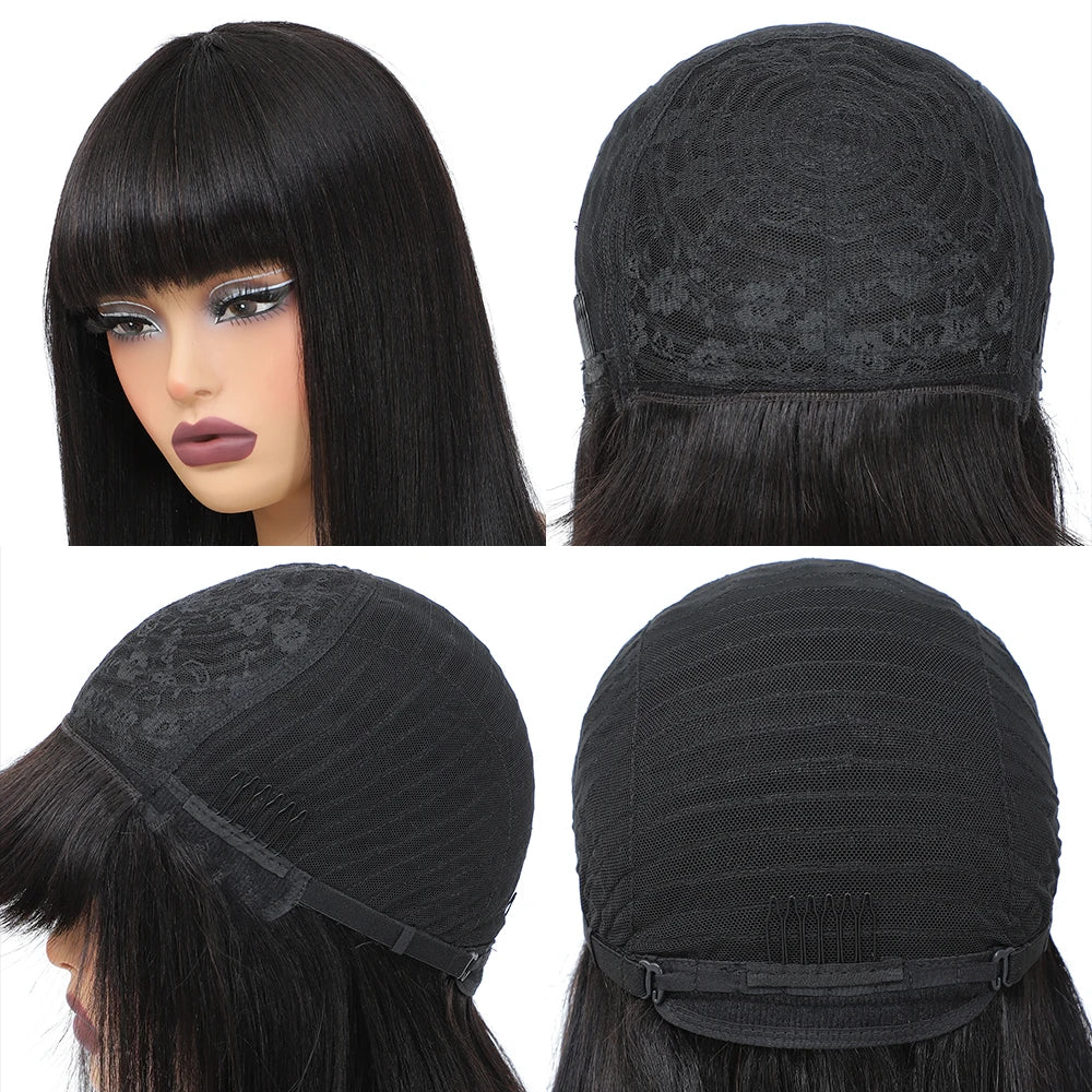 Short Bob Wig with Bangs