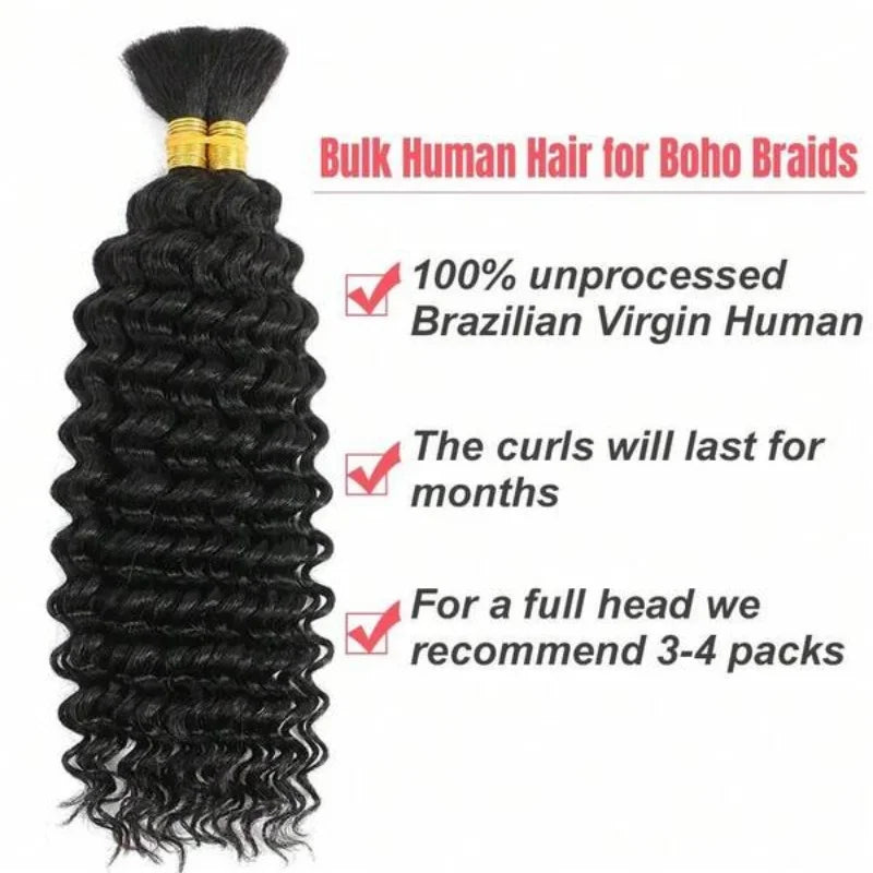 Deep Wave Human Hair Extensions