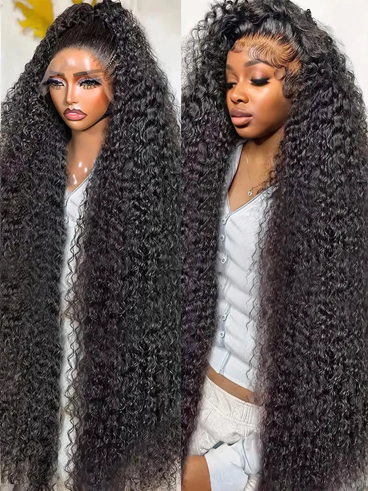 Transparent Deep Water Wave Wig