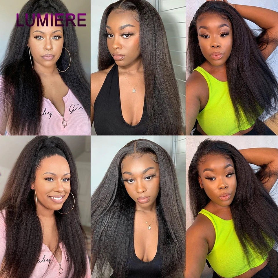 Kinky Yaki Straight Human Hair Bundles