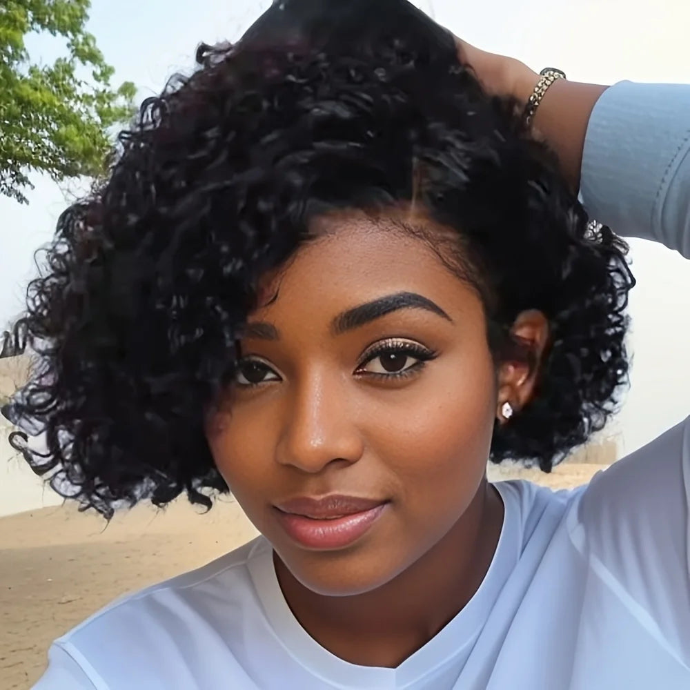 Deep Wave Short Bob Wig
