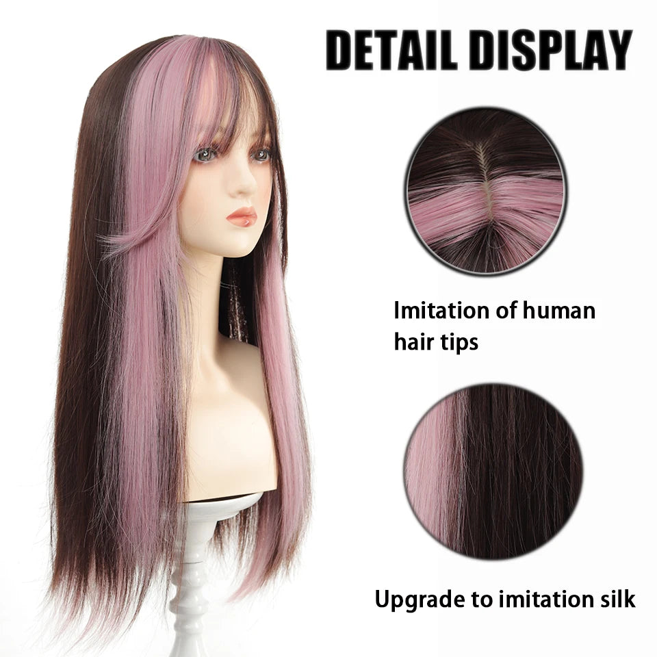 Pink Tousled Cosplay Wig