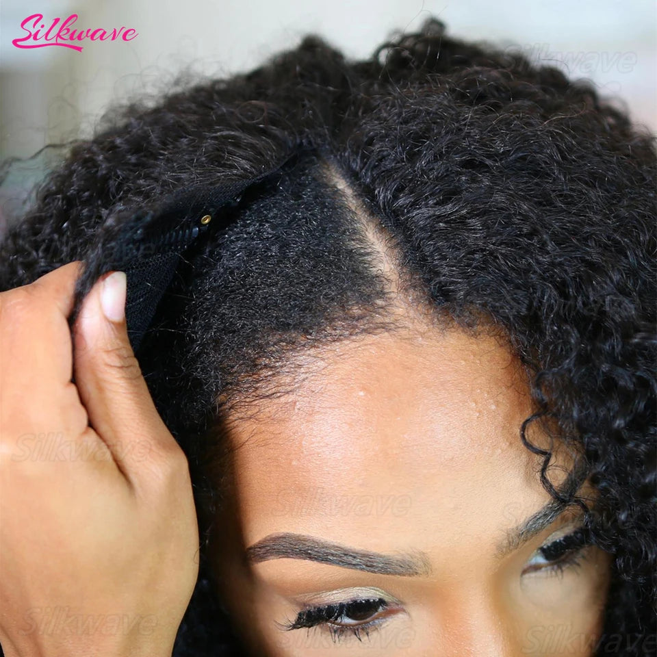 Silkwave V Part Kinky Curly Wig