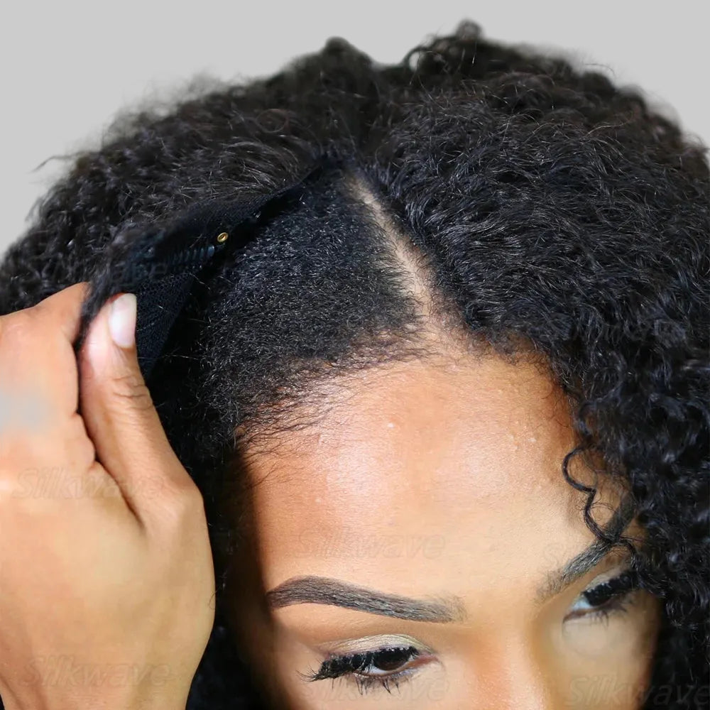 Silkwave V Part Kinky Curly Wig