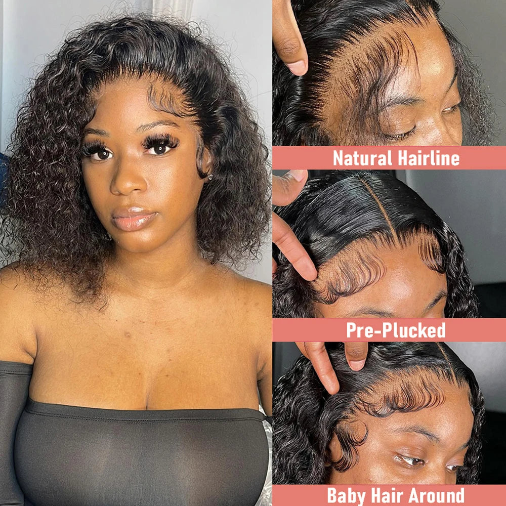 Brazilian Deep Water Wave Curly Wigs