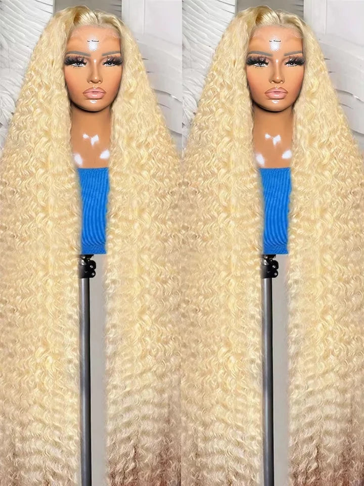 Curly Honey Blonde Loose Wave Wigs
