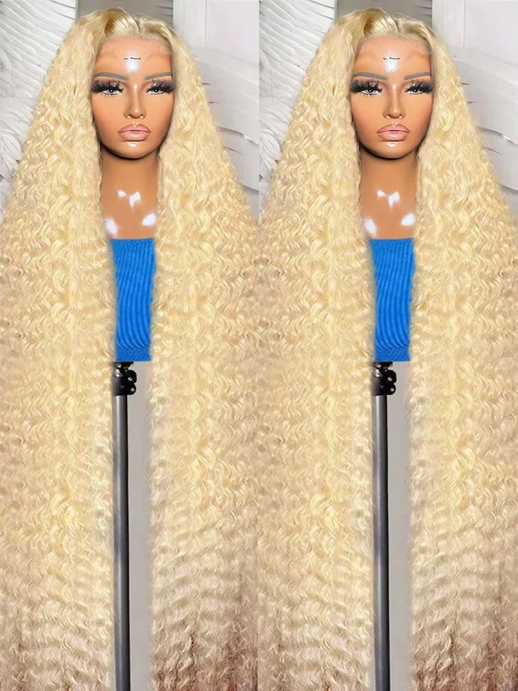 Curly Honey Blonde Loose Wave Wigs