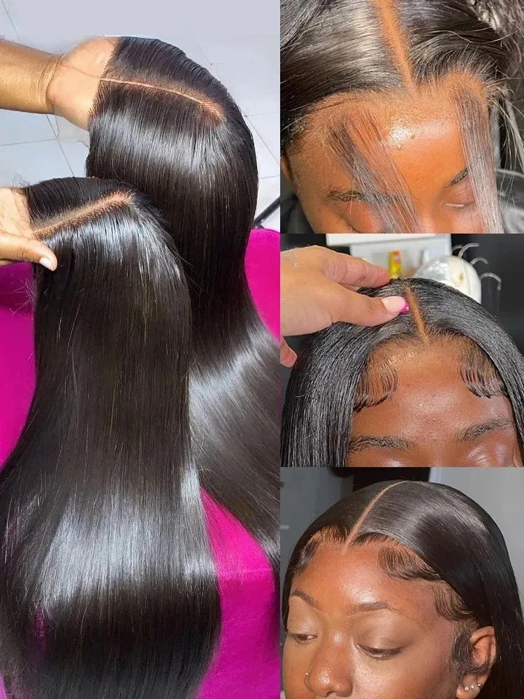 Black Straight Wig With HD Lace Frontal