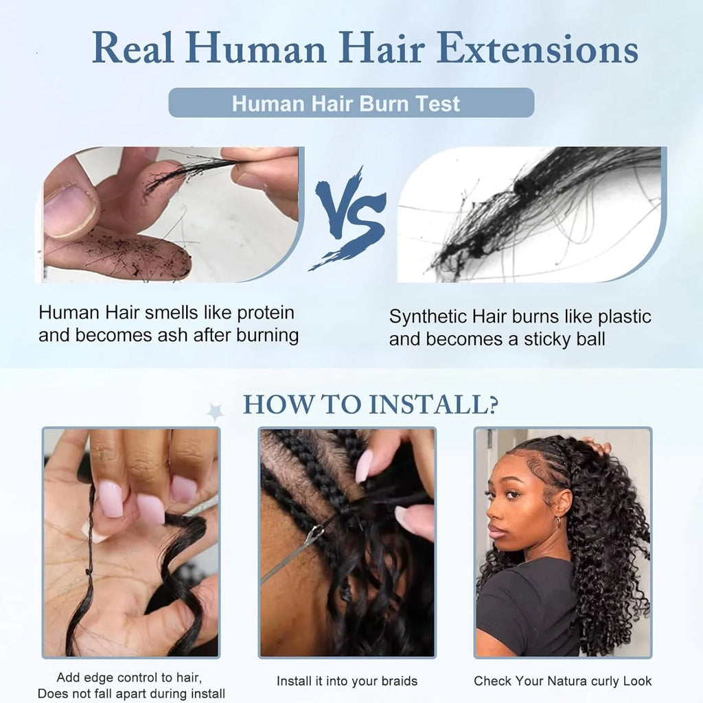 Pixie Curls Crochet Human Hair Extension