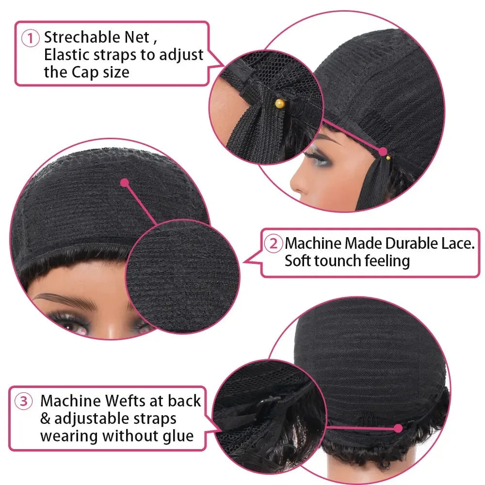 Glueless Afro Kinky Curly Wig