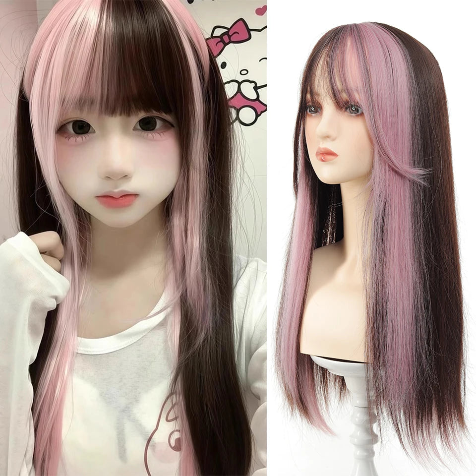 Pink Tousled Cosplay Wig