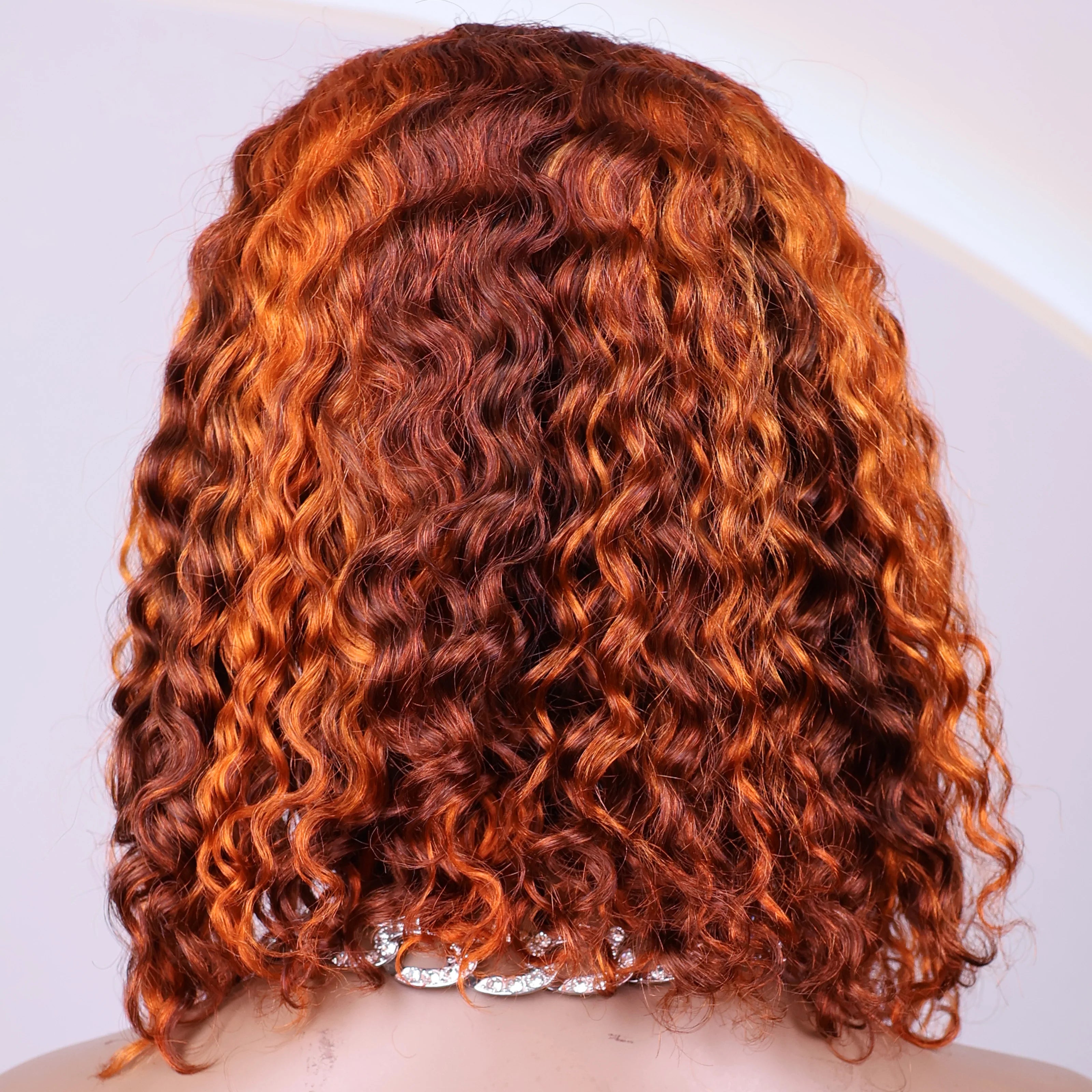 Ombre Short Bob Wigs Water Wave Wigs