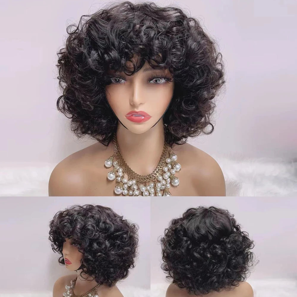 Brazilian Egg Curl Pixie Cut Wig