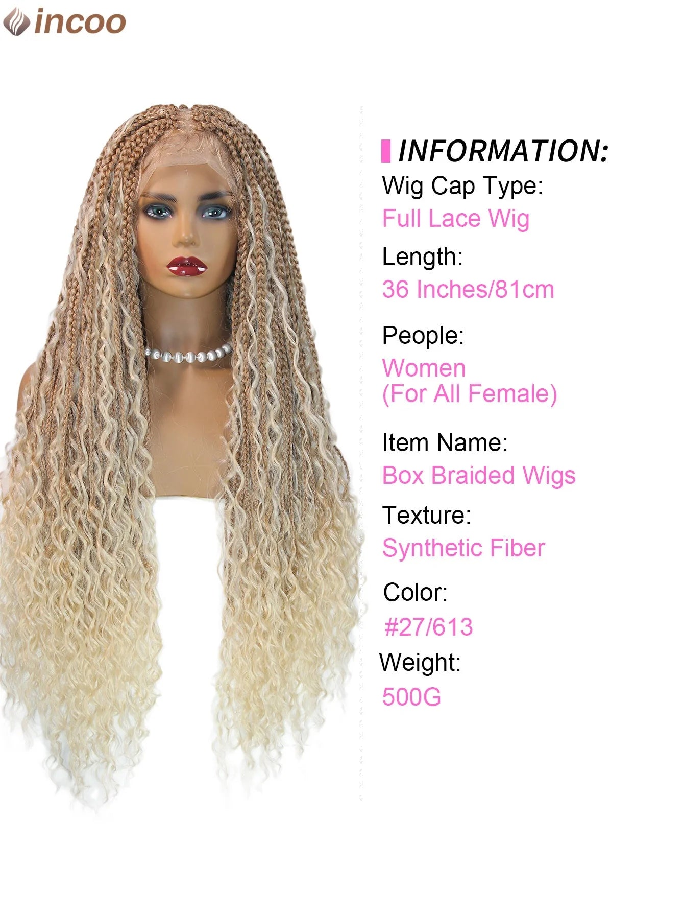 Blonde Bohemia Box Braided Wigs
